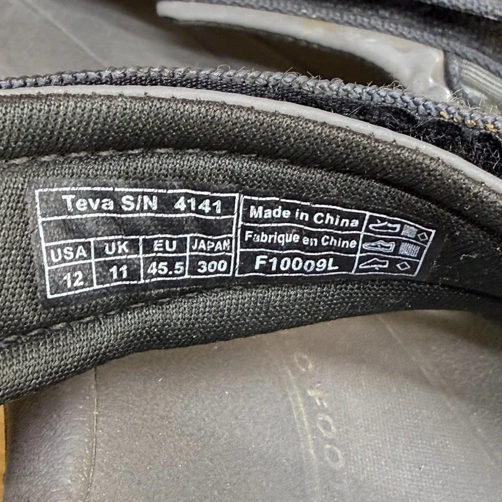 Teva mens size